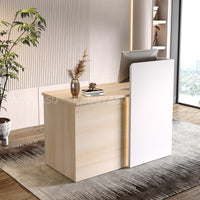 Elegant Reception Desk with Cable Management and Secure Storage for Offices MBS-JDT-3002 (In Stock)