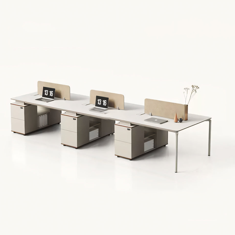 Creative staff desk simple modern workstation staff office white company table YGZ-1021