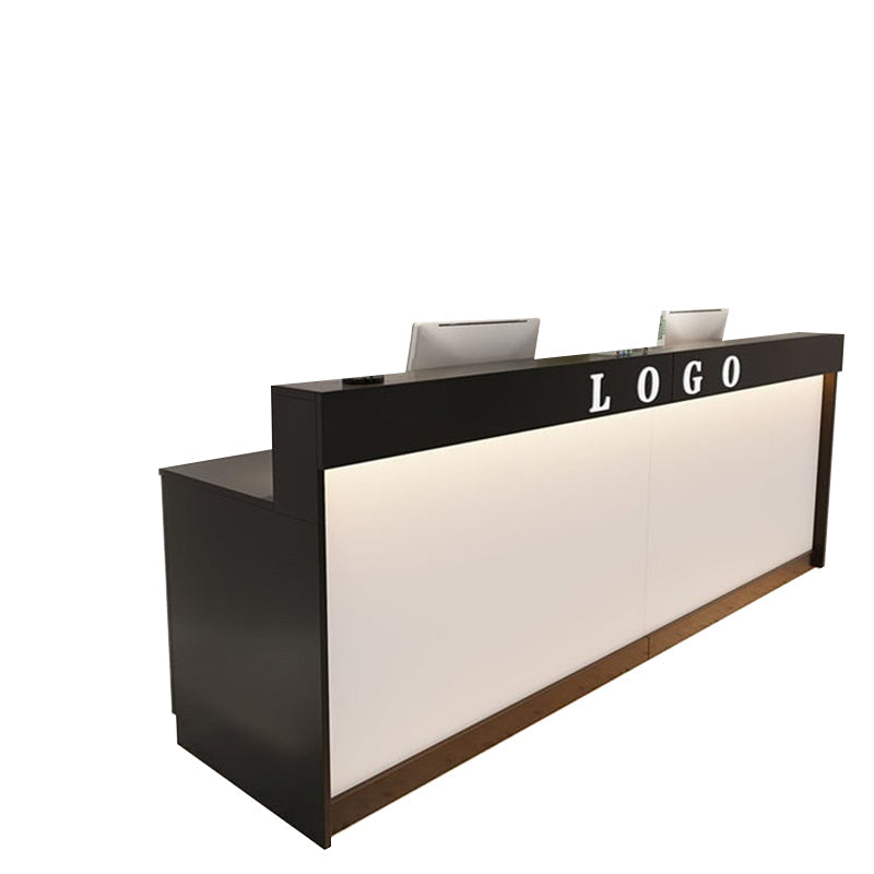 Multiple Color Options Corporate Front Desk Hotel Bar Counter Office Reception in Stock JDT-004-KC-W