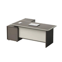 Premium Spacious Office Desk Aluminum Edge Scratch Resistant Lockable Drawers BGZ-2061