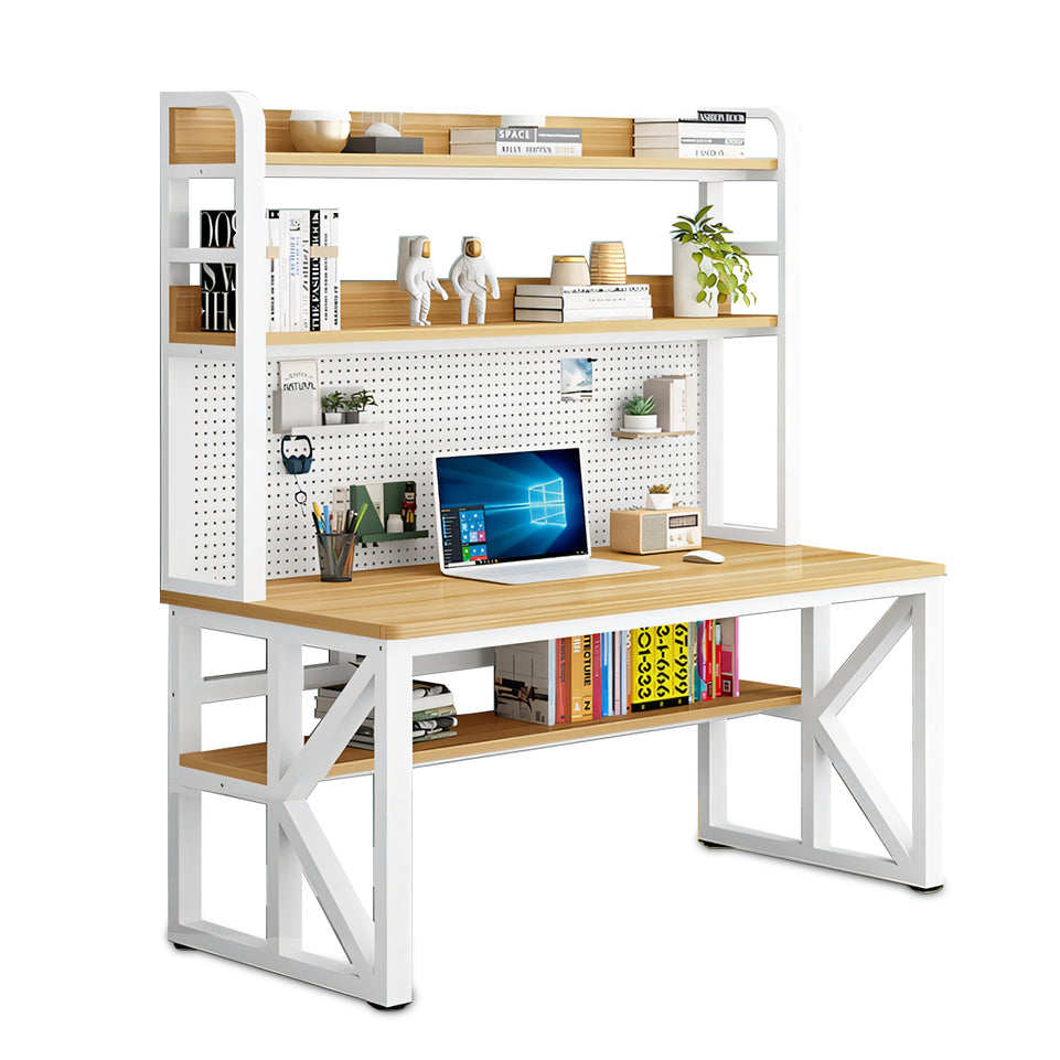 Hole Board Computer Desk - Compact, All-in-One Design for Home or Student Use-BGZ-155