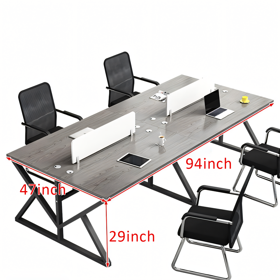 Modern Office Desk Set for Four Employees BGZ-071