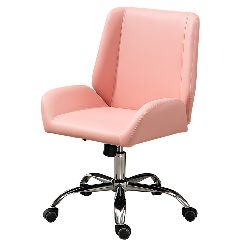 Ergonomic Leather Office Chair Stylish Brown Leather Mid-Back Design BGY-1050