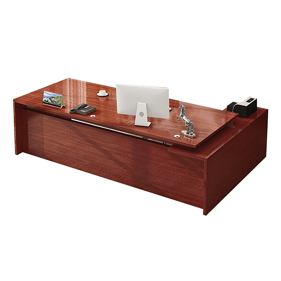 Classic Modern and Simple Solid Wood Executive Desk Boss Desk with Spacious Desktop Design LBZ-081（In Stock）