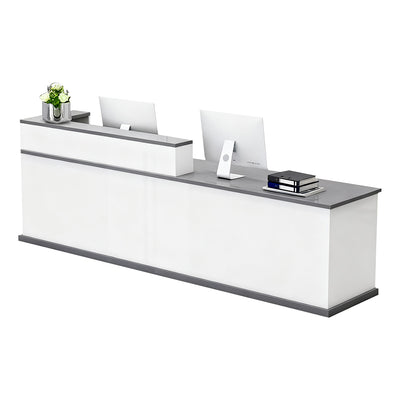 Corner Straight Stylish Reception Desk with Keyboard Tray and Drawers for Offices and Hotel Lobbies JDT-712（Sale Event）