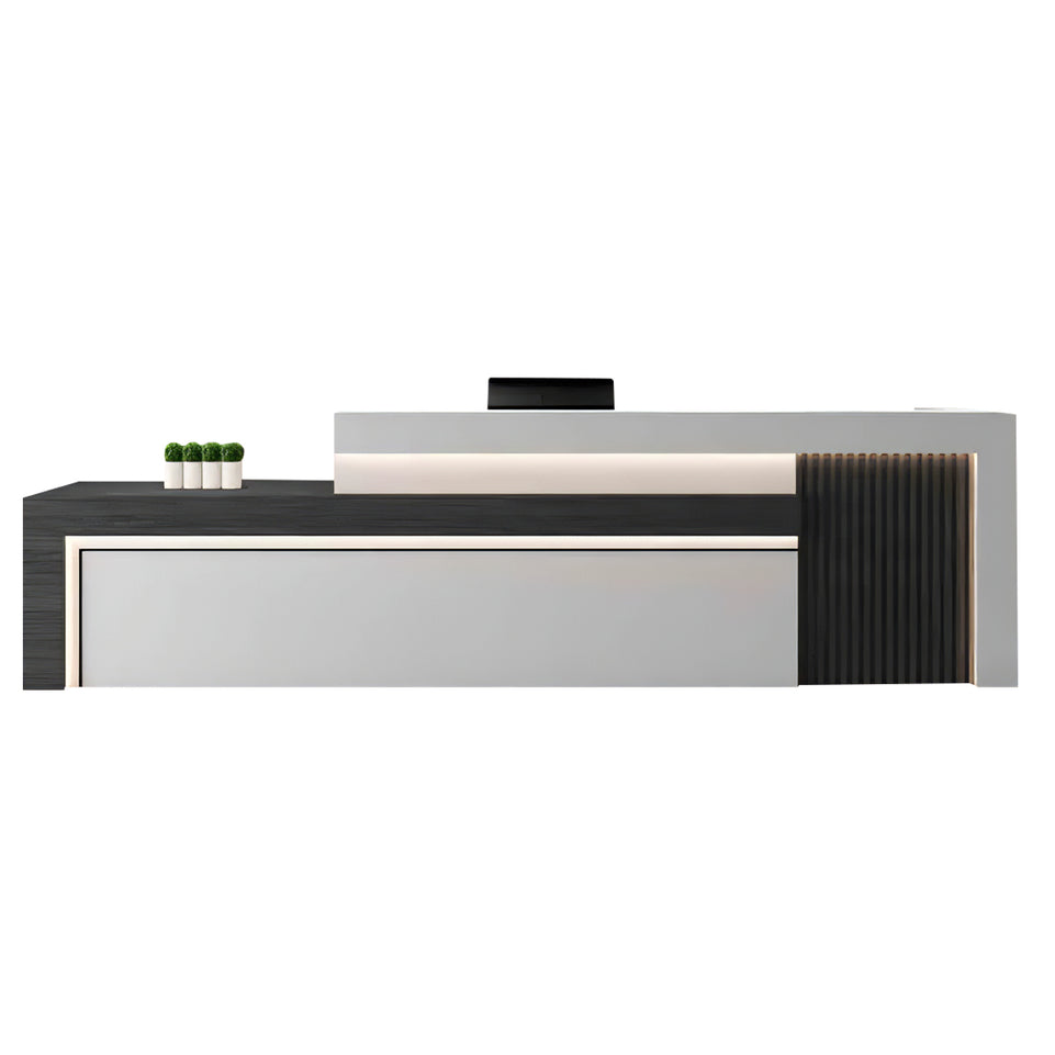 Modern Office Reception Desk with Storage for Lobby or Reception Area JDT-2071