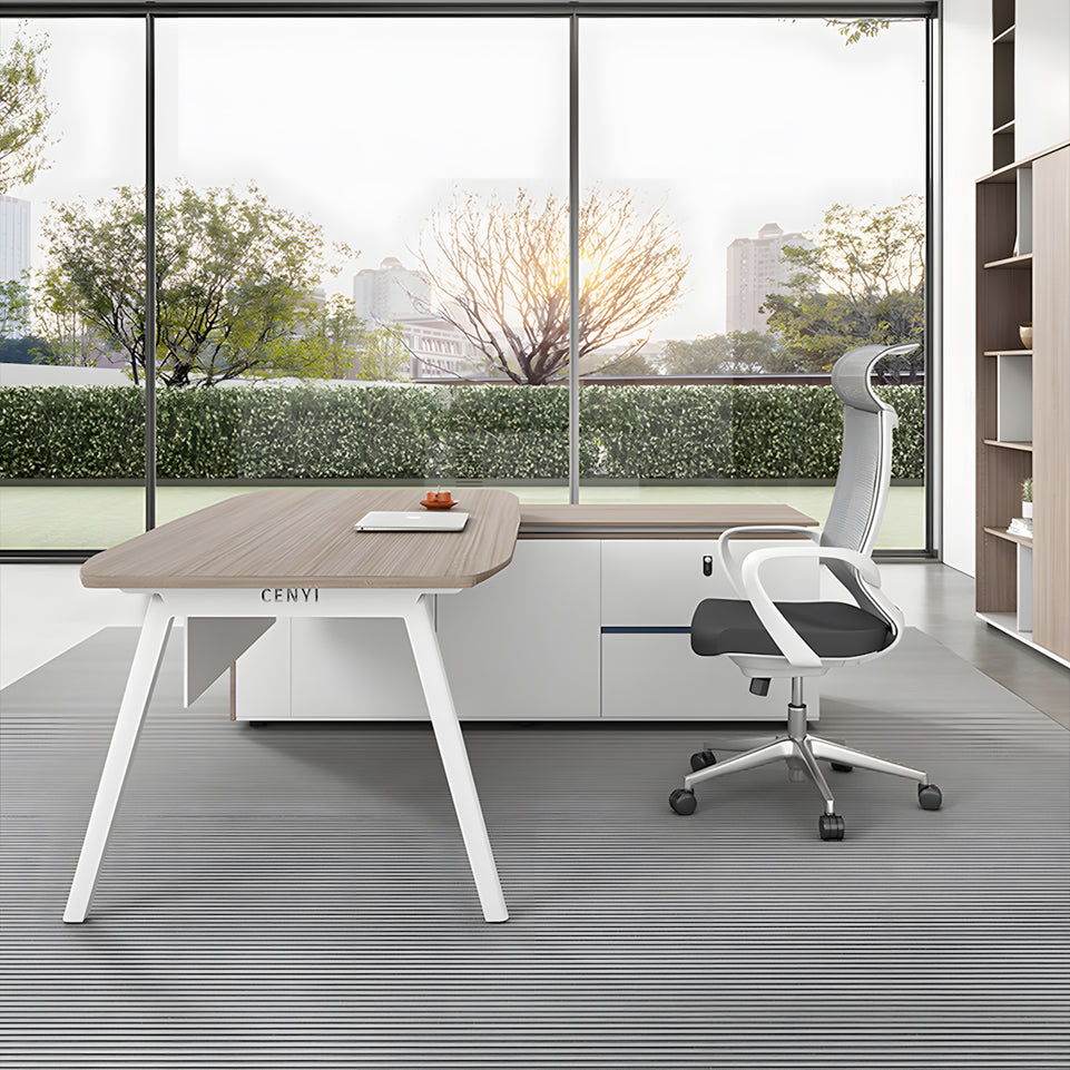 Dimple Executive Desk Manager Desk Supervisor Office Desk and Chair Dimple Modern President Table LBZ-1087