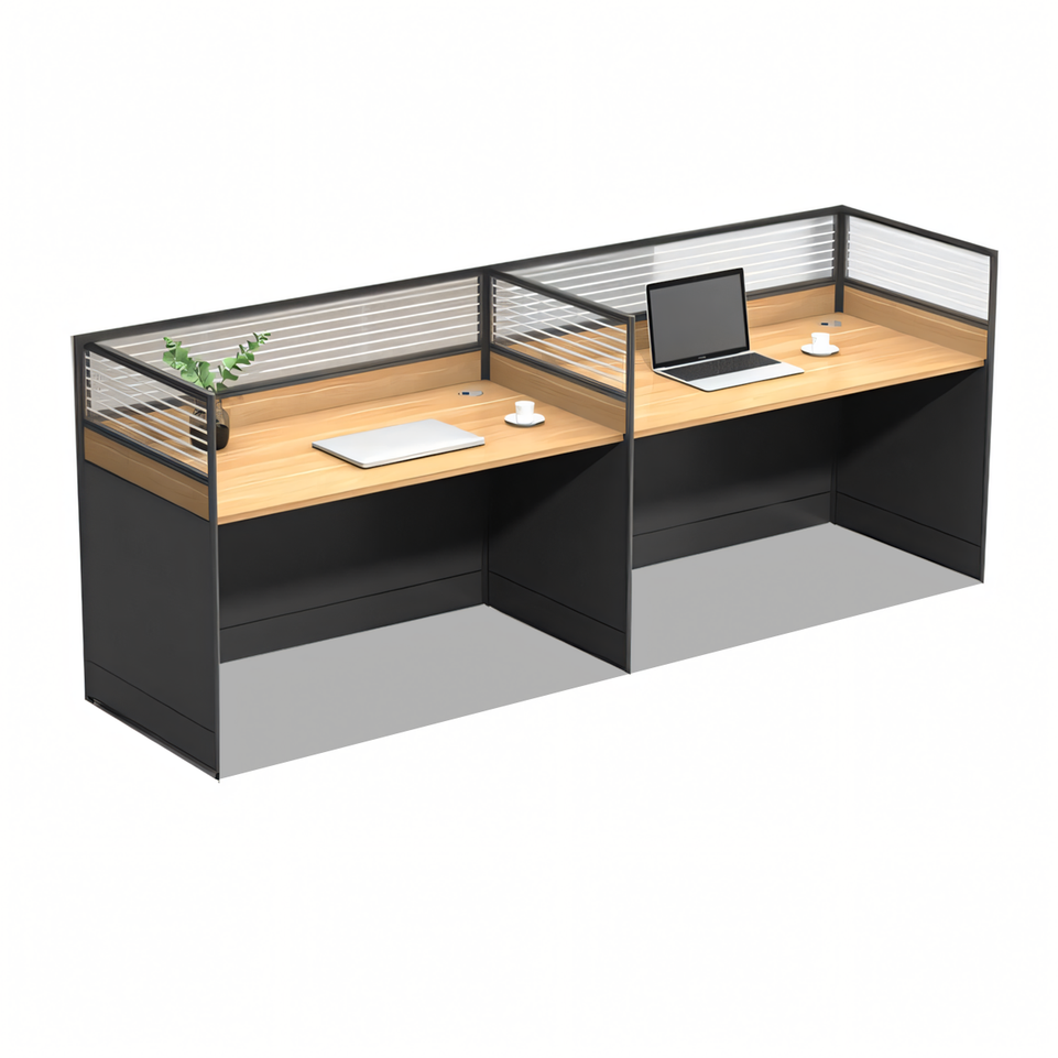 Modern Office Furniture Set with Partitioned Desks BGZ-229