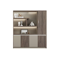 Premium Wooden Executive Lockable Cabinet, Modern Office Storage Cabinet, Background Storage and Archive Bookcase WJG-2169