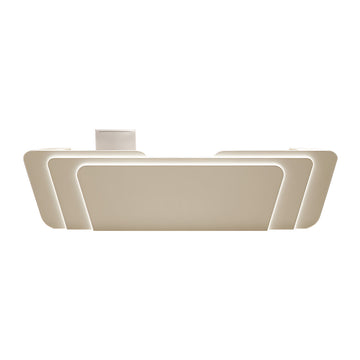 Curved Reception Desk 110 in Wide with LED Lighting, Stainless Steel & Lockable for Retail