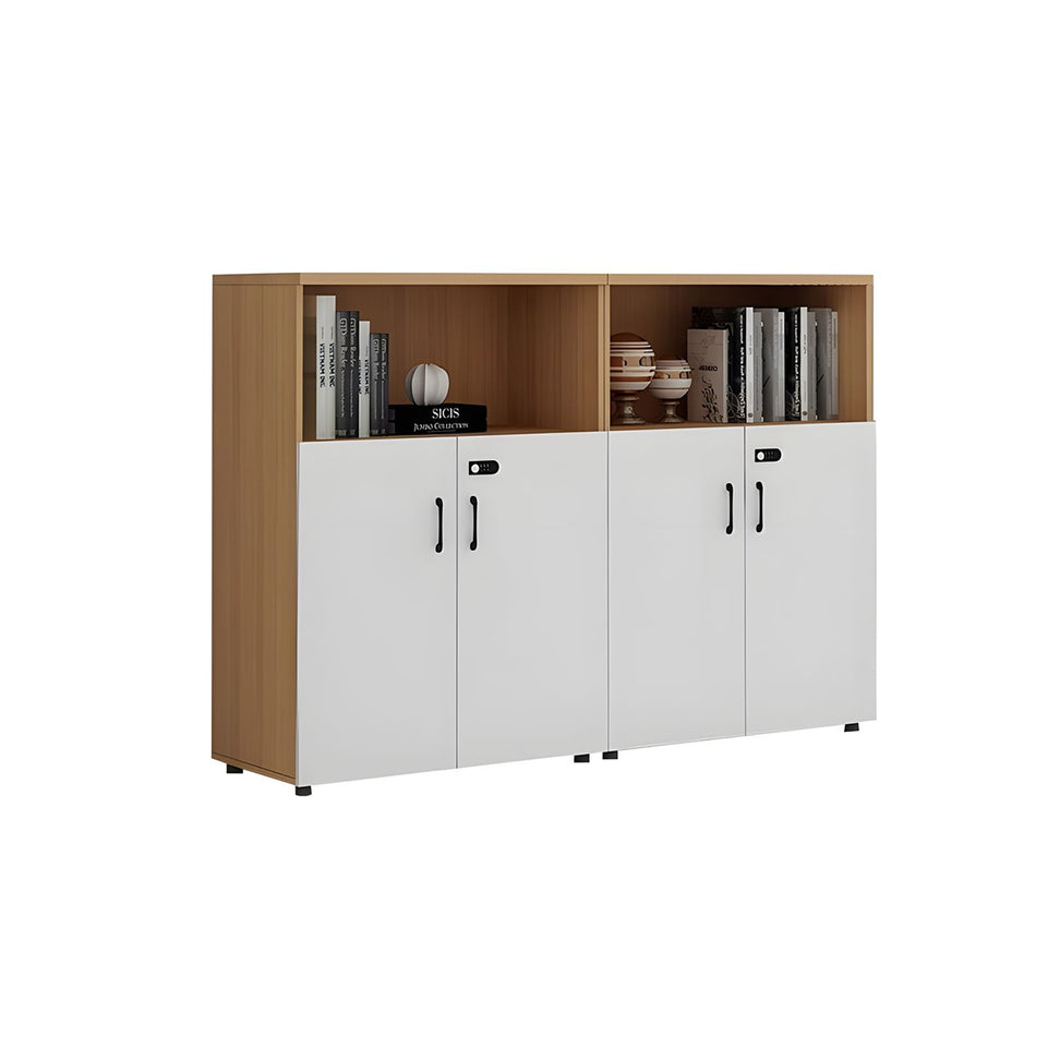 Stylish Multifunctional Office Storage Cabinet with Lockable Drawers for Workspace Organization, Printer Station, and Document Filing CWG-2167