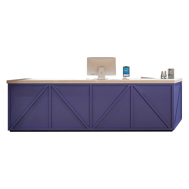 L-Shaped Front Desk with Large Storage for Cafés and Bars JDT-10157