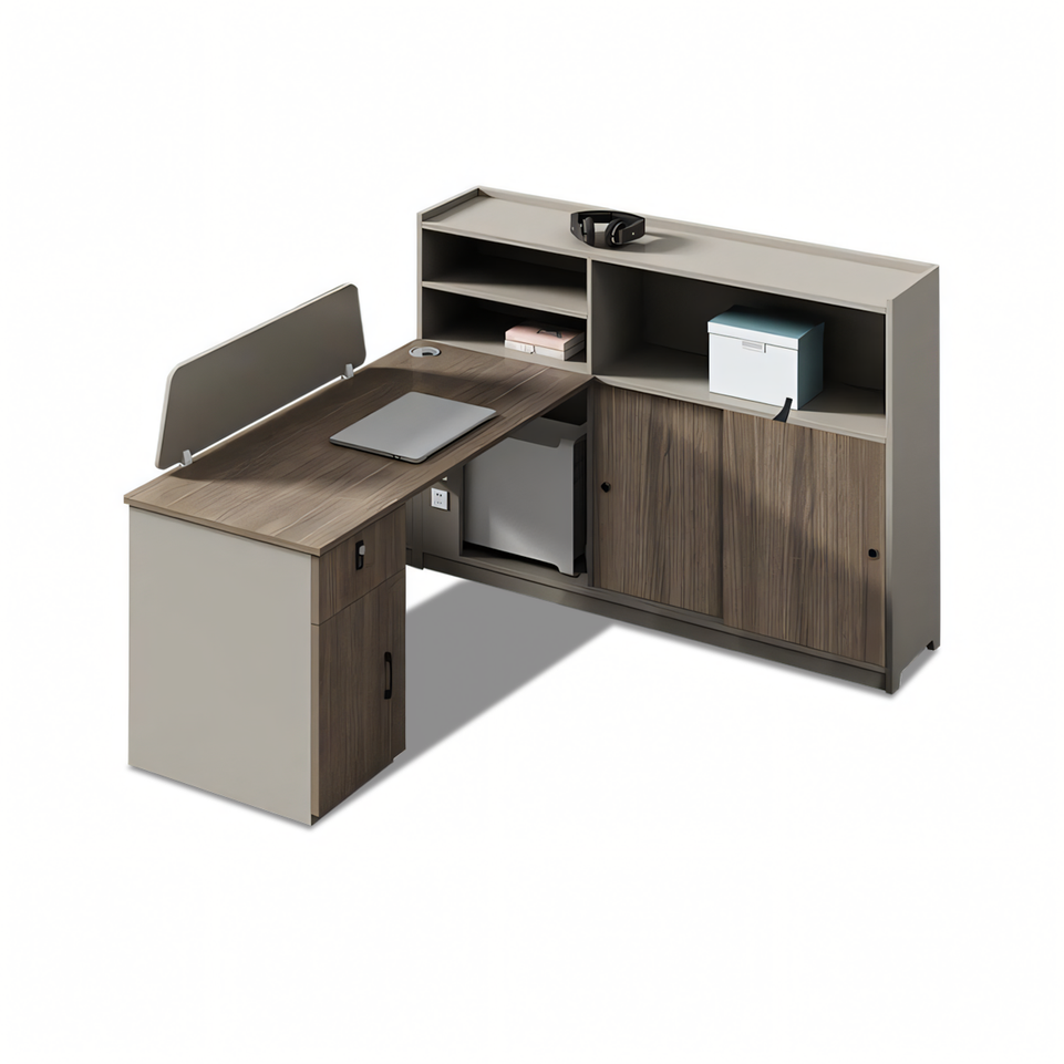 Modern Office Desk and Chair Set for 4-6 Employees BGZ-184