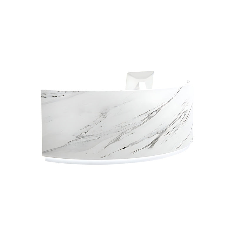 Semi-Circular Curved Reception Desk with Large Storage for Clothing Stores and Business Reception Areas JDT-1104