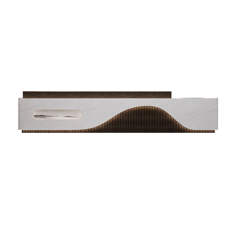 Modern Minimalist Reception Desk for Beauty Salons and Commercial Hotels with Drawers JDT-10136