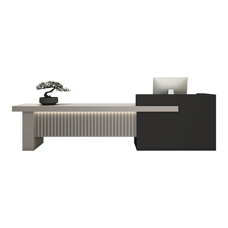 Bridge-Shaped Front Desk with Compartment and 2 Drawers for Training Institution JDT-10150