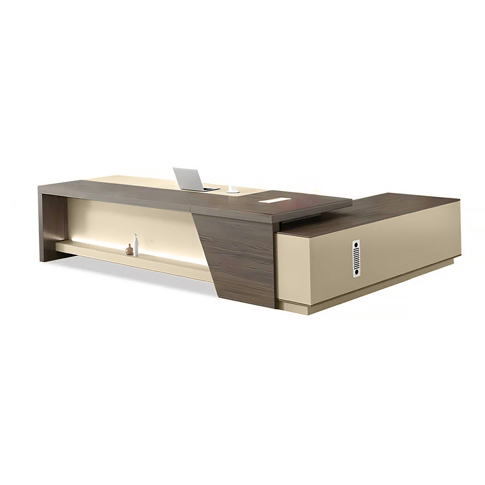 Modern Sleek Executive Office Desk - Sleek and Spacious CEO Workspace LBZ-040