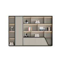 Modern L-Shaped Office Executive Desk with Storage Cabinet for High-End Workspaces LBZ-2170