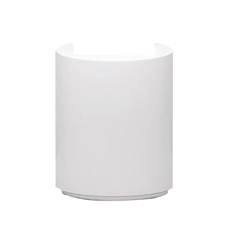 Modern White Small Curved Reception Desk JDT-7291