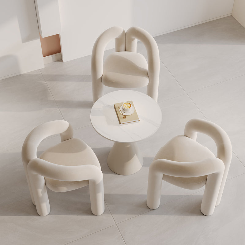 Unique Off-white Lounge Accent Armchair for Indoor Spaces BSF-2000（In Stock）