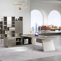 Modern L-Shaped Executive Desk with Side Storage for General Manager LBZ-2284