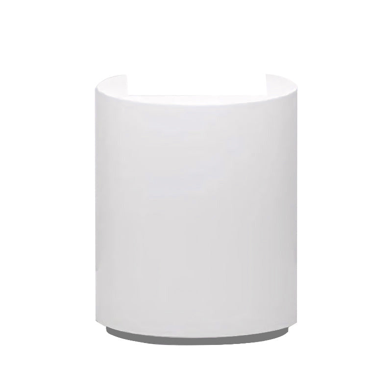 Modern White Small Curved Reception Desk JDT-7291