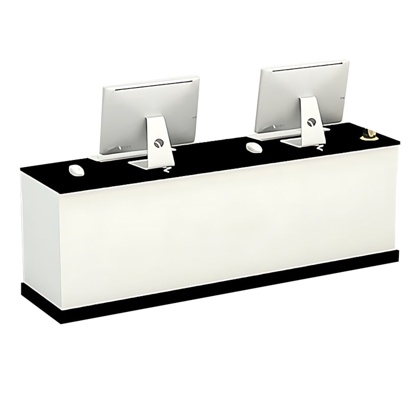 Simple Straight Front Desk with Lockable Drawers for Shops and Reception Areas JDT-10115