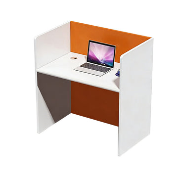 Office Workstation Desk with Privacy Panel, Lockable & File Drawers for Home Office