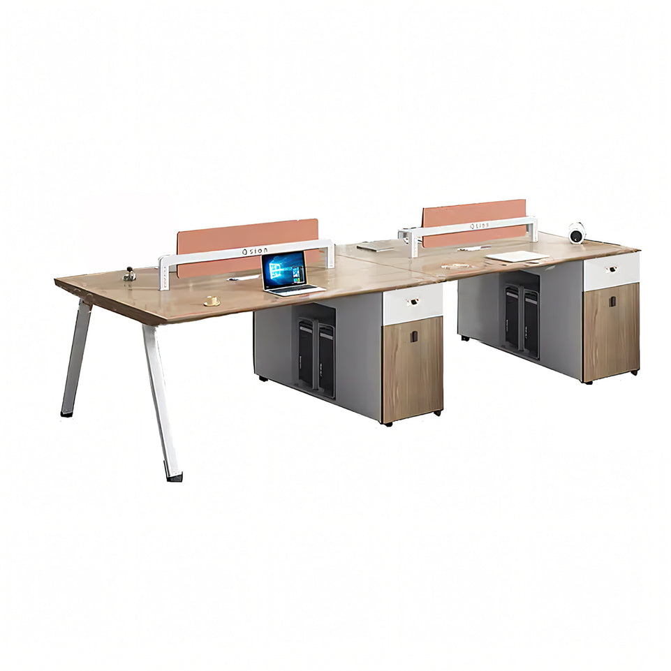 Fashion Office Furniture Desk with Large Capacity Studio Desk with Storage File Cabinet YGZ-1090