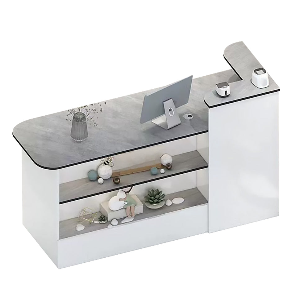 Modern  Reception Desk Retail Counter with Display Shelf JDT-104-E（East Coast）