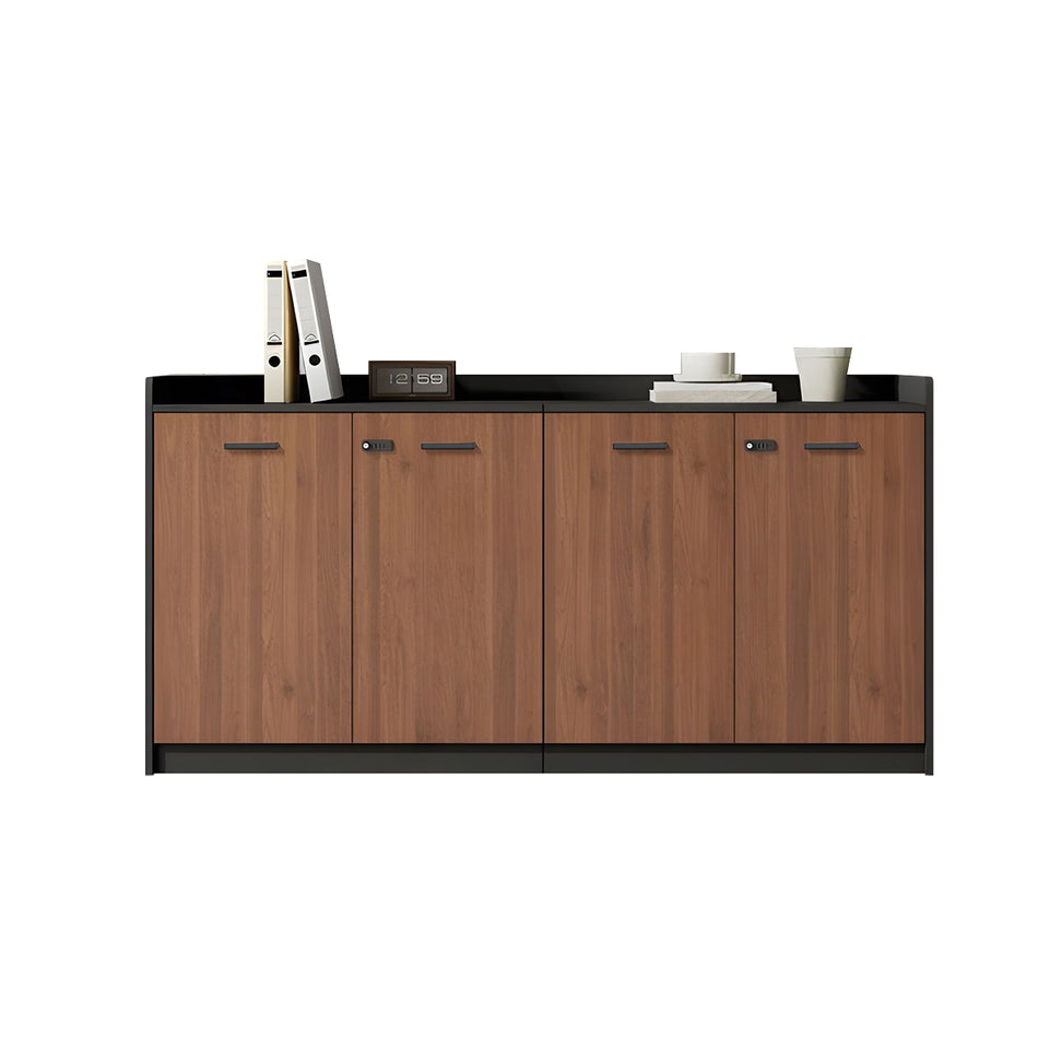 Contemporary Floor-Standing Office File Cabinet with Lockable Storage, Adjustable Shelves, and Spacious Drawers CWG-2176