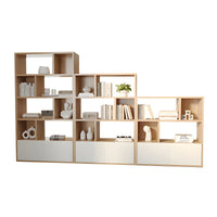 Premium Dual-Sided Office Storage File Cabinet with File and Hollow Display Shelves for Modern Workspaces CWG-2171