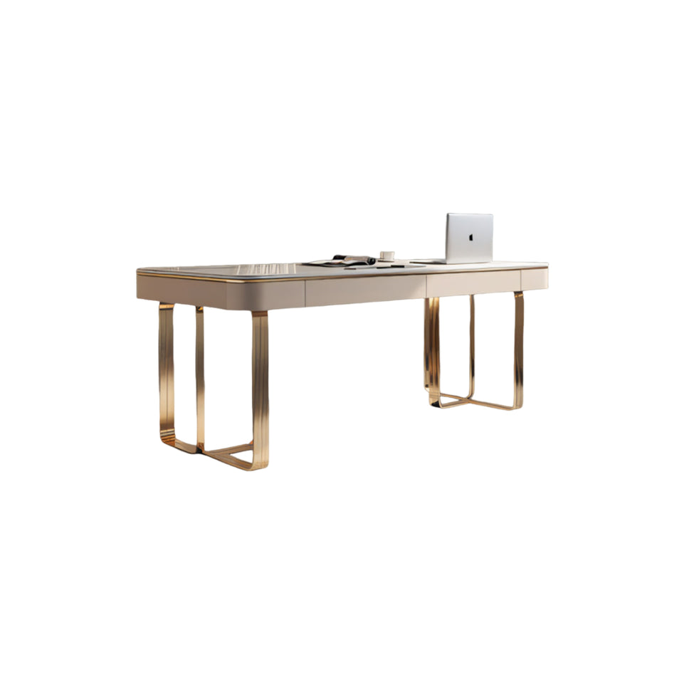 Modern Italian Luxury Stone Desk - Sleek Home Office Writing Table BGZ-K009