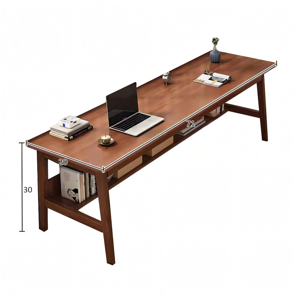 Solid Wood Leg Long Desk - Simple Office Computer Desk for Home-BGZ-167