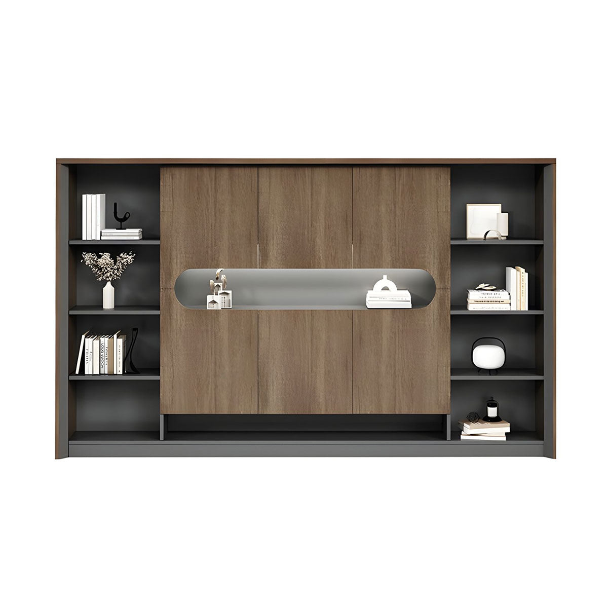 Stylish and Modern Executive Desk With Cabinets And Chairs LBZ-10169