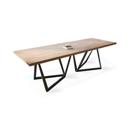 Modern Conference Table 47-110 in Wide (3.9-9.2 ft) with Solid Wood & Lumbar Support