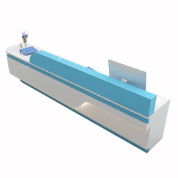 Elegant And Functional Medical Reception Desk With LED Lighting And Secure Drawers For Clinics And Hospitals YLJJ-2021