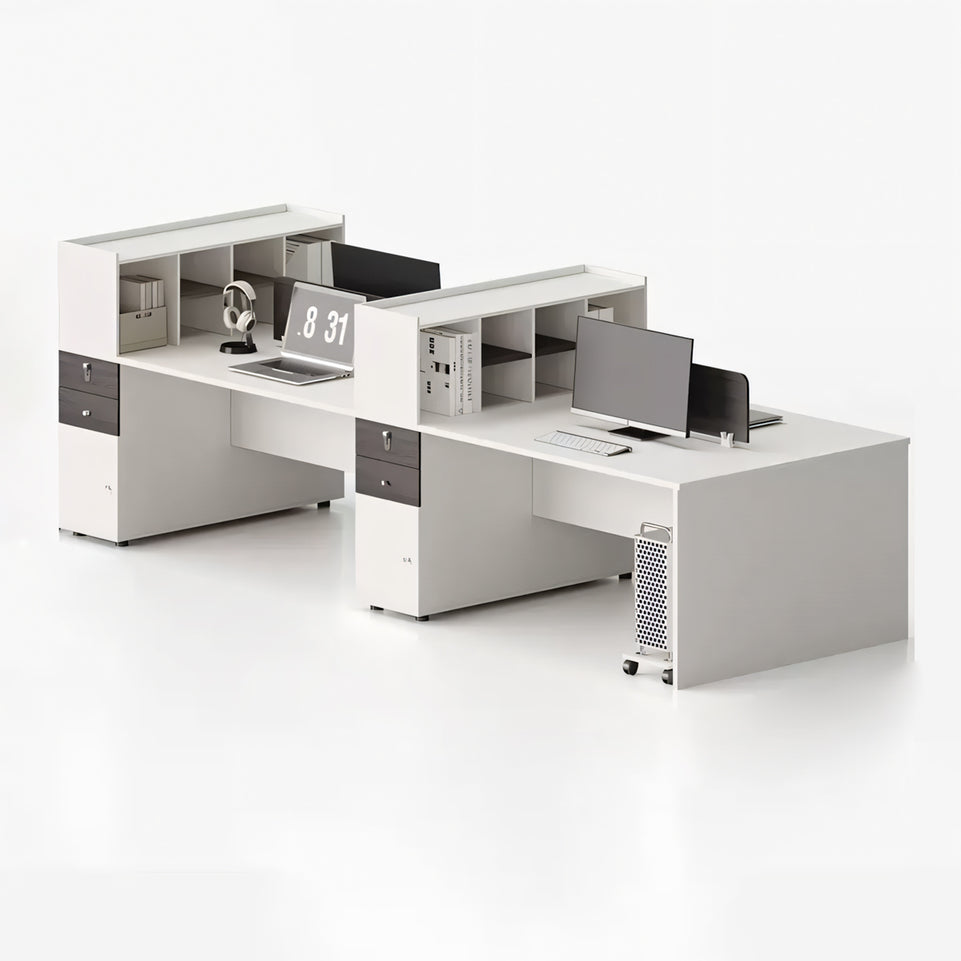 Elevate Your Workspace Modern Double Workstation for Staff with Sleek Office Desk YGZ-1026