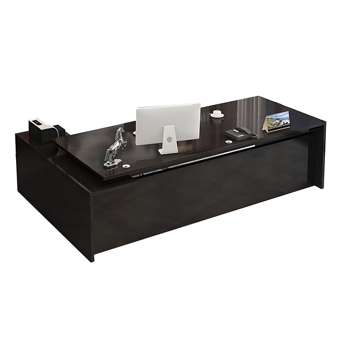 Modern Solid Wood Executive Desk with Storage Cabinet LBZ-081