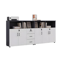 Stylish Lockable Wooden File Cabinet with Multi-Compartment Storage for Workspace CWG-2164