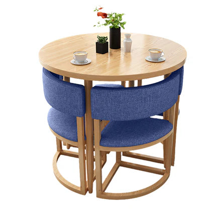 4-Seater Reception 31" Table and Chair Set with Space-Saving Design JDZH-2021