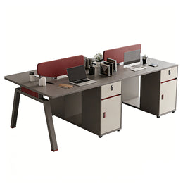 Office Desk, Four-person seat West Coast Stock, L94" x W47" x H30", for executive office workspace, modern executive office furniture