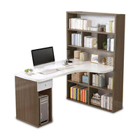 Corner Computer Desk with Bookshelf - Ideal for Students and Home Offices BGZ-164