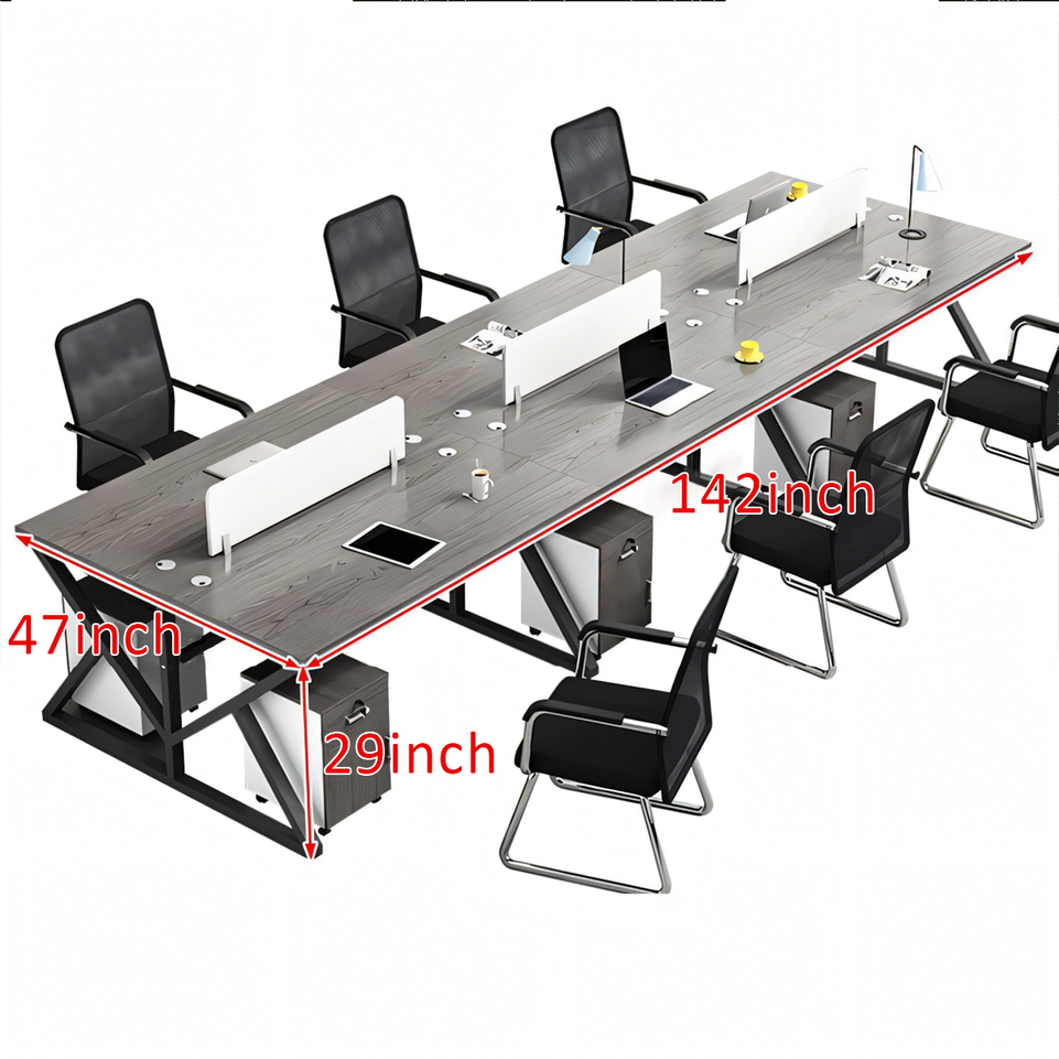 Modern Office Desk Set for Four Employees BGZ-071