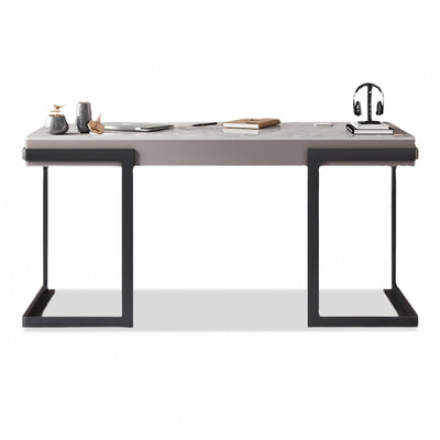 Elegant Italian Minimalist Stone Desk – Modern Luxury Home Office Writing Table BGZ-K008