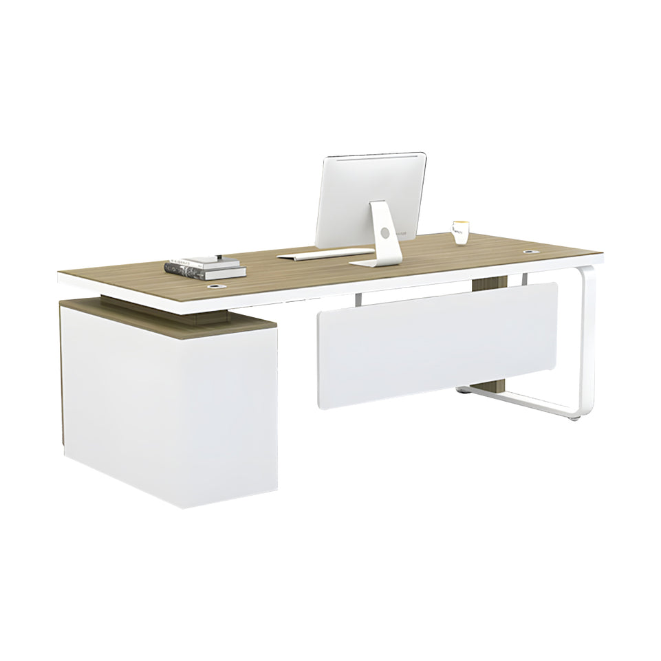 Office simple modern Calm Boss Desk and chair combination single seat manager desk LBZ-1095