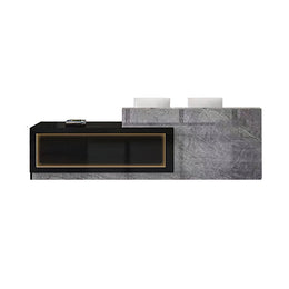 Modern and Minimalist High-Space Utilization Front Counter Reception Desk with Exquisite LED Light Design JDT-K054（In Stock）