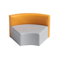 Creative Modular Faux Leather Curved Sofa for Office Lobby & Reception Area SFA-719