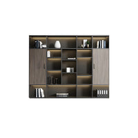 Modern L-Shaped Executive Office Desk with Side Storage Cabinet for Manager LBZ-605