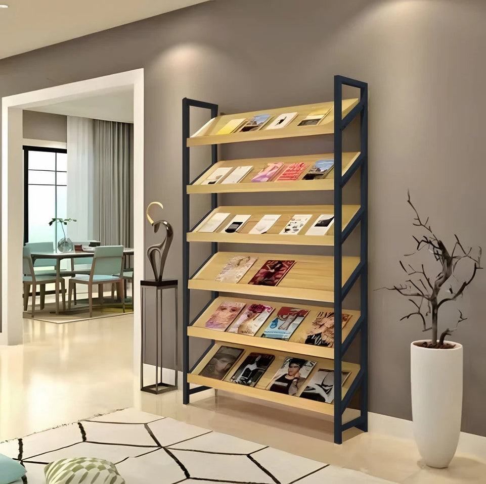 Open Bookshelves and Bookcases Freestanding Bookshelf 6-Tier Tall Bookshelf ZZJ-008 (Sale Event)